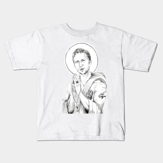 St. Nick Foles of Philadelphia Kids T-Shirt by TheArtofGivingStudio